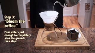 How to use a Chemex Coffee Brewer [upl. by Oiril570]