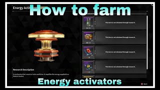 HOW TO EASILY FARM ENERGY ACTIVATORSThe first descendant guide [upl. by Paley223]