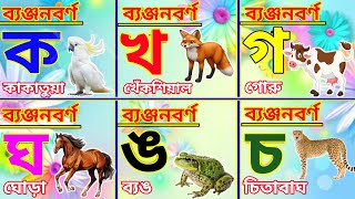 ব্যঞ্জনবর্ণ ক খ গ ঘ  bacchader alphabet  banjonoborno song [upl. by Letnuahc186]