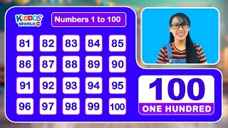 Learn How to Count 1  100 with Miss V  Counting Numbers 1 to 100  One To Hundred Counting [upl. by Dael]