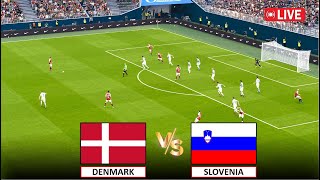 🔴LIVE  DENMARK vs SLOVENIA I I Efootball Pes 2021 GAMEPLAY [upl. by Essenaj]