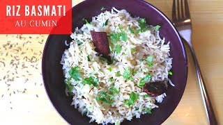 Recette de Riz au Cumin  Basmati au Cumin  Cuisine Indienne Vegetarienne [upl. by Vladi637]