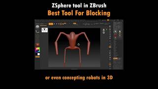 Best tool for Blocking Or Even Concepting Robots in ZBrush [upl. by Vale886]