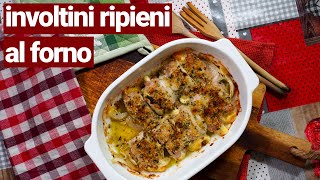 Involtini di maiale ripieni al forno facili e gustosi [upl. by Eilah621]