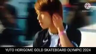 yuto horigome gold  Skateboard Olympic Japan gold [upl. by Shields84]