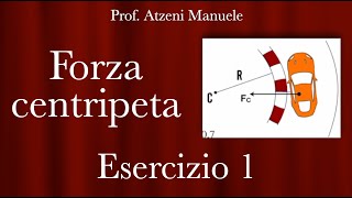 Forza centripeta  Esercizio 1 ProfAtzeni ISCRIVITI [upl. by Ajnek903]