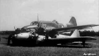 Two Avro Ansons landed together after midair 1940 [upl. by Anaitsirk]