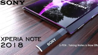 SONY Xperia Note with 44MP front camera 6G Network Galaxy Note 8 Killer [upl. by Vivie945]