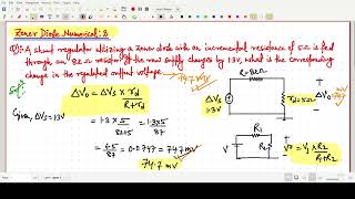 Zener Diode Numerical 2 Microelectronics circuits [upl. by Tyoh]