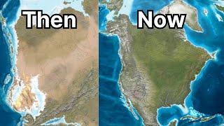 Evolution of North America  from the Permian to the Quaternary Period [upl. by Yelsew322]