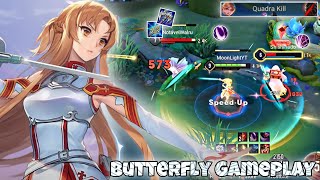 Butterfly Jungle Pro Gameplay  Im Back  Arena of Valor Liên Quân mobile CoT [upl. by Atinel]