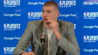 Nikola Jokic Is The Happiest Man In The World After Being Asked A Question In Serbian 😂 [upl. by Manaker]