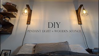 DIY Pendant Lights with Rustic Wall Sconce [upl. by Sissy]