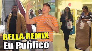 BELLA REMIX  Wolfine y Maluma  CANTO EN PÚBLICO [upl. by Ahsiekel]