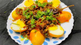 Egg Tawa Fry  Egg tawa masala recipe  Egg fry  Egg masala fry  Street food indian [upl. by Zilla]