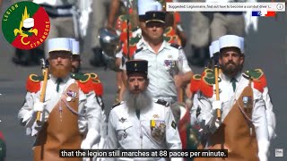 The French foreign legions Bastille Day 2022 with English Subtitles by me added [upl. by Braeunig]