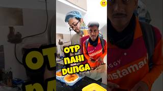 OTP kyu nahi doge bhai 🤔 shorts zomatofood cloudkitchen viral pizza minivlog [upl. by Gignac]