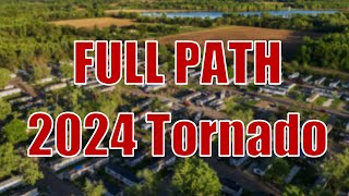 2024 PORTAGE MICHIGAN TORNADO  Full Path 4k Drone Tracking Flight [upl. by Einnos]