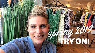 Spring 2019 Anthropologie Try On and Haul  Melissa Goodwin [upl. by Ahserak]