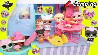 LOL Surprise Dolls Lil Sisters in Happy Together Camper [upl. by Irod779]