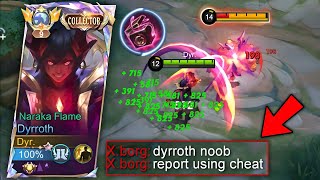 DYRROTH WTF LIFESTEAL AND DAMAGE CHEAT BUILD  NEW INSANE TRICK TO DOMINATE IN EXP LANE [upl. by Duthie]