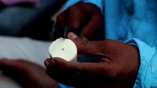 Sholapith  Kadam Phool flower Making [upl. by Annabela]