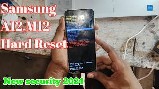 Samsung Galaxy A12M12 Hard Reset patten Unlock 2024 New security [upl. by Mushro849]