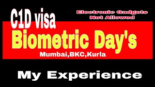 US C1D visa biometric kaise hote hai  my experience BKC MUMBAI Gsearch111 [upl. by Sivrahc951]