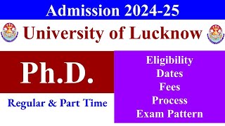 LU PhD Admission 2024 aktu phd form phd entrance exam phd admission 2024 aktu phd admission [upl. by Annaeel]