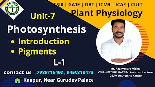 Photosynthesis  Photosynthetic Pigments  Plant Physiologygenesisinstitute [upl. by Anett]