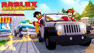 ROBLOX  JAIL BREAK UPDATE  ROBBING THE BANK WITH NEW SUV [upl. by Ycats164]