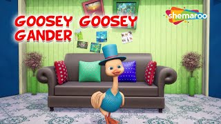 Goosey Goosey Gander  3D Nursery Rhyme for Kids amp Kids Songs  Orange Mango [upl. by Crean715]