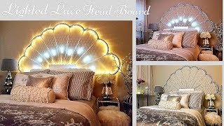 High End looking Lace HeadboardSimple and Inexpensive Bedroom Decorating Idea [upl. by Cicero]