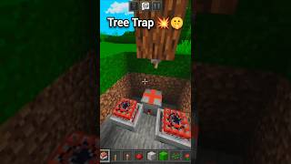 Minecraft Tree Trap🤫 shorts [upl. by Ocnarfnaig]