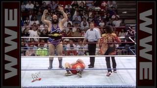 A mystery man attacks Earthquake Superstars March 23 1991 [upl. by Olaznog30]