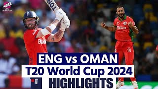 ENG vs OMAN T20 World Cup 2024 Highlights England vs Oman T20 World Cup Full Highlights [upl. by Nava]