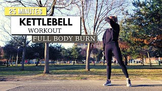 🔥25 Minute Kettlebell HIIT Workout🔥Kettlebell Exercises for Muscle Strength and Fat Burning🔥 [upl. by Pepin]