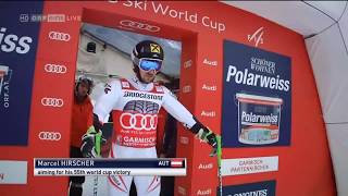 Marcel Hirscher Riesentorlauf Sieg Garmisch 2018 [upl. by Shewmaker736]