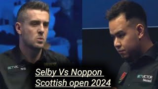 Mark Selby Vs Noppon saengkham Scottish open snooker 2024 [upl. by Ludwig]