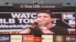 Scott Stapp  National Anthem Marlins 2010 [upl. by Acemaj887]