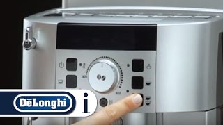 Magnifica S  How to set the Auto Off on your coffee machine [upl. by Yenittirb]