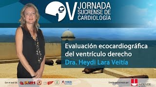 13  V JSC  Evaluación ecocardiográfica del ventrículo derecho  Dra Heydi Lara Veitía [upl. by Atterys]