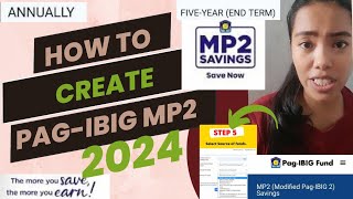 How to open PagIbig MP2 savings Online Enrollment  2024  Online Registration MP2 [upl. by Koeppel617]