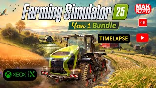 4K FARMING SIMULATOR 25  TIMELAPSE  XBOX series X [upl. by Frannie195]