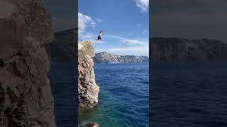 Crater Lake cliff diving [upl. by Llertniuq]