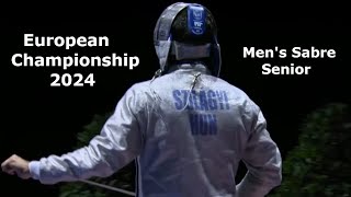 Mens Sabre European Championship Basel 2024 Finals Match  HUN vs ROU SHORTENED [upl. by Aleehs]