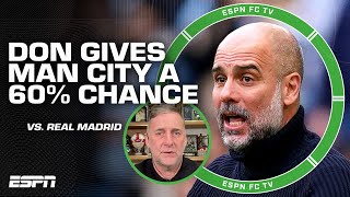 A 60 chance for Manchester City to beat Real Madrid 👀  Don Hutchison chimes in  ESPN FC [upl. by Aizitel]