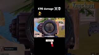 K98 damage in bgmi 💀☠️ bgmishorts bgmi bgmihighlights [upl. by Enelra676]