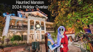 Disneyland Haunted Mansion Holiday Overlay 2024 [upl. by Pernick636]