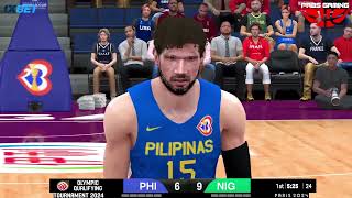 Gilas Pilipinas vs Nigeria  NBA2K24 PC Gameplay  July 16 2024  FIBA2K OfficialBon2K [upl. by Yablon]